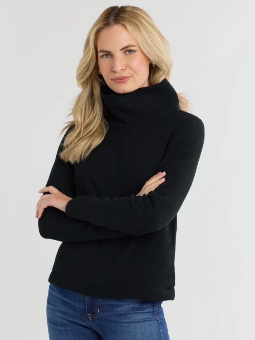 Dudley Stephens Park Slope Turtleneck Black Waffle NWT Medium